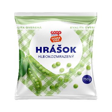 COOP Hrášok hlbokozmrazený 250g DC
